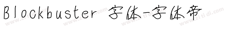 Blockbuster 字体字体转换